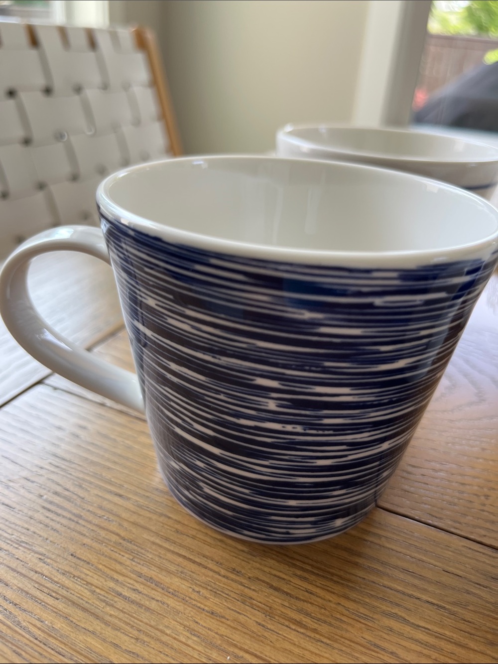 NWOT Royal Doulton Blue and White Pacific Patterned Mug Set - 6 Piece - Picture 6 of 10